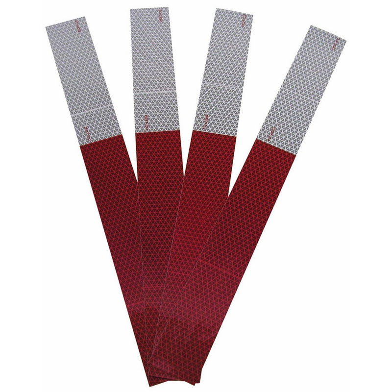 Blazer International Trailer & Towing Accessories Blazer B280RW Red/White Conspicuity Tape - 2 X 18-Inches - 1-Pack of 4 Strips
