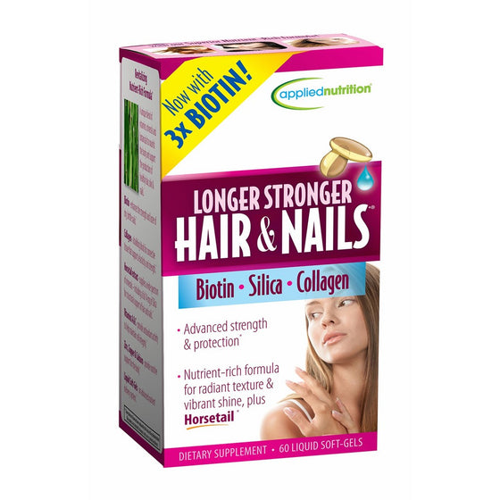 Applied Nutrition Longer, Stronger Hair and Nails, 60-Count