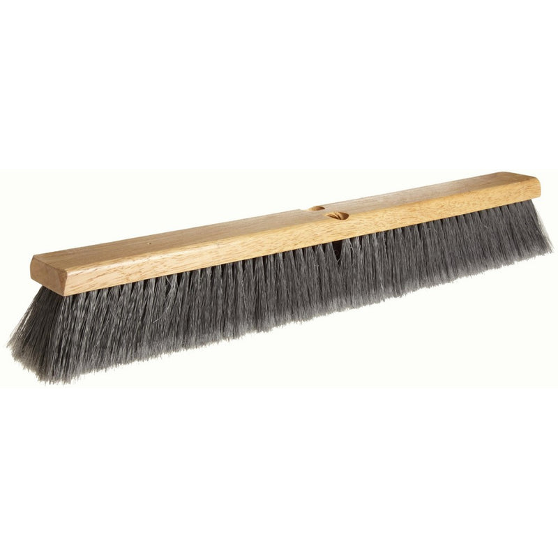 Weiler 42042 Polystyrene Fine Sweep Floor Brush, 2-1/2" Handle Width, 24" Overall Length, Natural