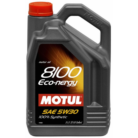 Motul MTL102898 007229 8100 Eco-nergy 5W-30 100 Percent Synthetic Fuel Economy Gasoline and Diesel Lubricant - 5 Liter