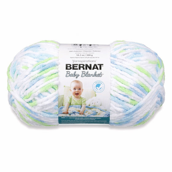 Bernat Baby Blanket Yarn - (6) Super Bulky Gauge - 10.5 oz - Funny Prints - Single Ball Machine Wash & Dry