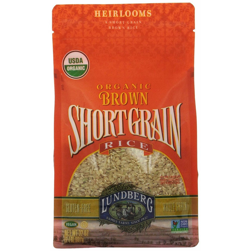 Lundberg Family Farms Organic Short Grain Brown Rice, 32-Ounce (Pack of 6)