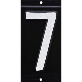 HIllman 841668 3-Inch Nail-On Aluminum Reflective Mailbox Number 7
