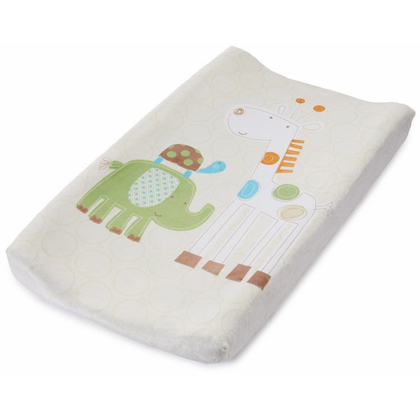 Summer Infant Ultra Plush Character Changing Pad Cover, Safari Stack