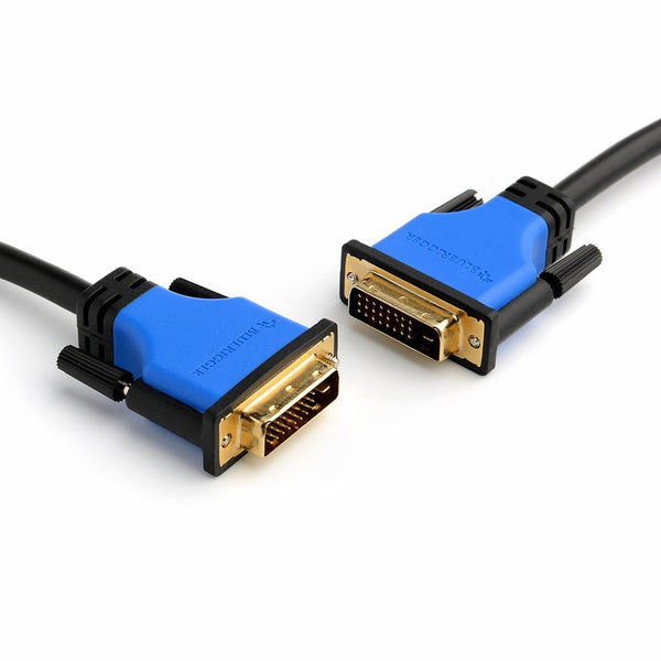 BlueRigger DVI Male to DVI Male Digital Dual-Link Cable (25 Feet, Black)