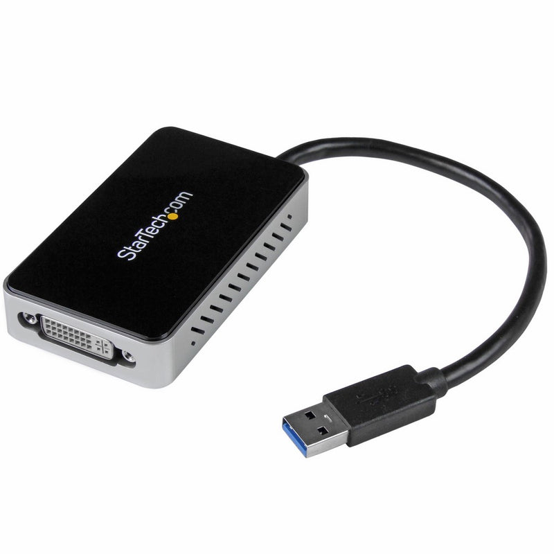 StarTech.com USB 3.0 to DVI External Video Card Multi-Monitor Graphics Adapter With Built in 1-Port USB Hub - 1920x1200/1080p