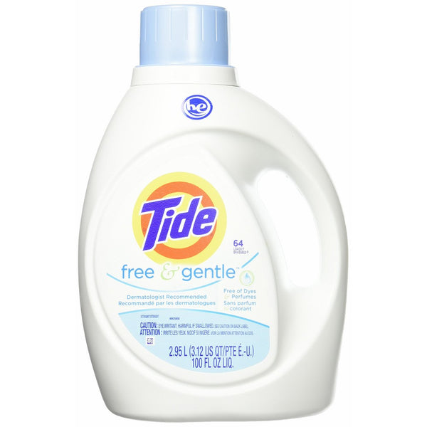 Tide Free & Gentle HE Liquid Detergent - 100 oz - 2 pk