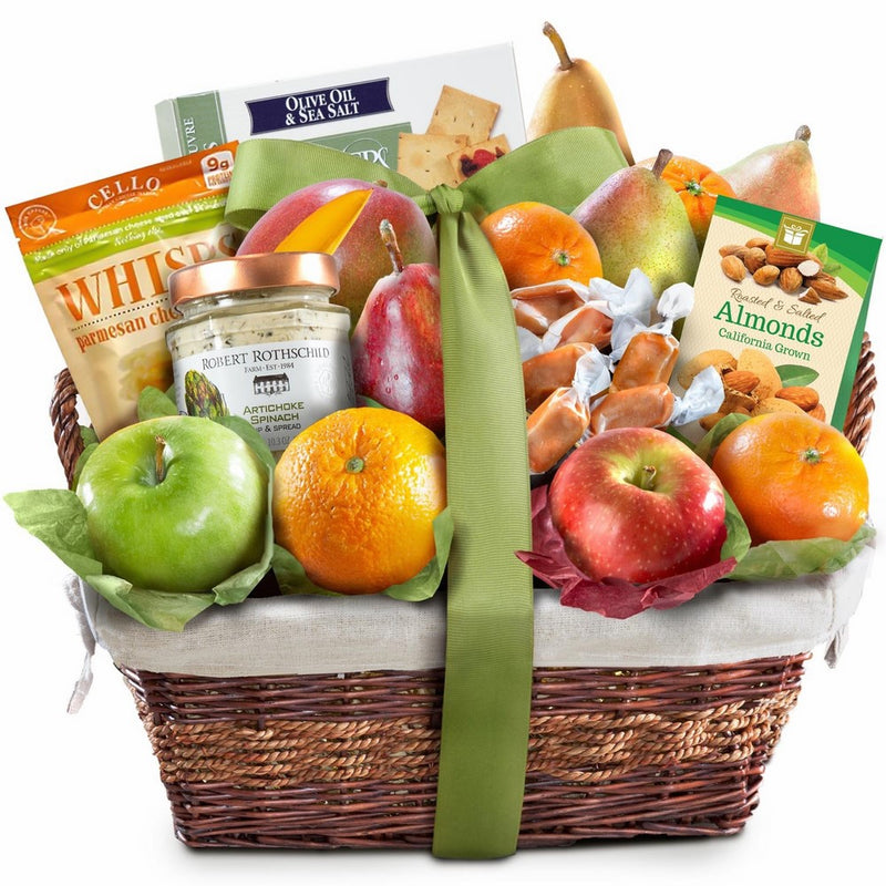 Deluxe Gourmet Fruit Basket Gift