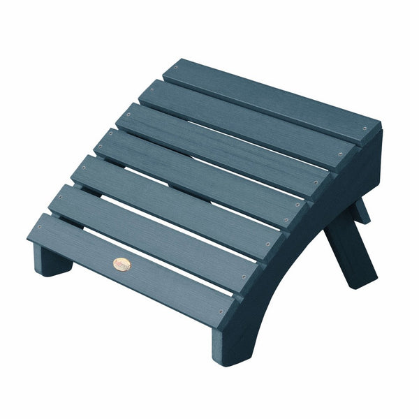 Highwood Folding Adirondack Ottoman, Nantucket Blue