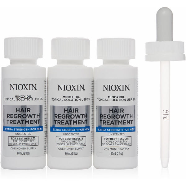 Nioxin Minoxidil 5% Hair Regrowth Treatment Extra Strength for Men,6 Ounce