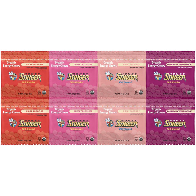 Honey Stinger Organic Energy Chews Variety Pack of 8