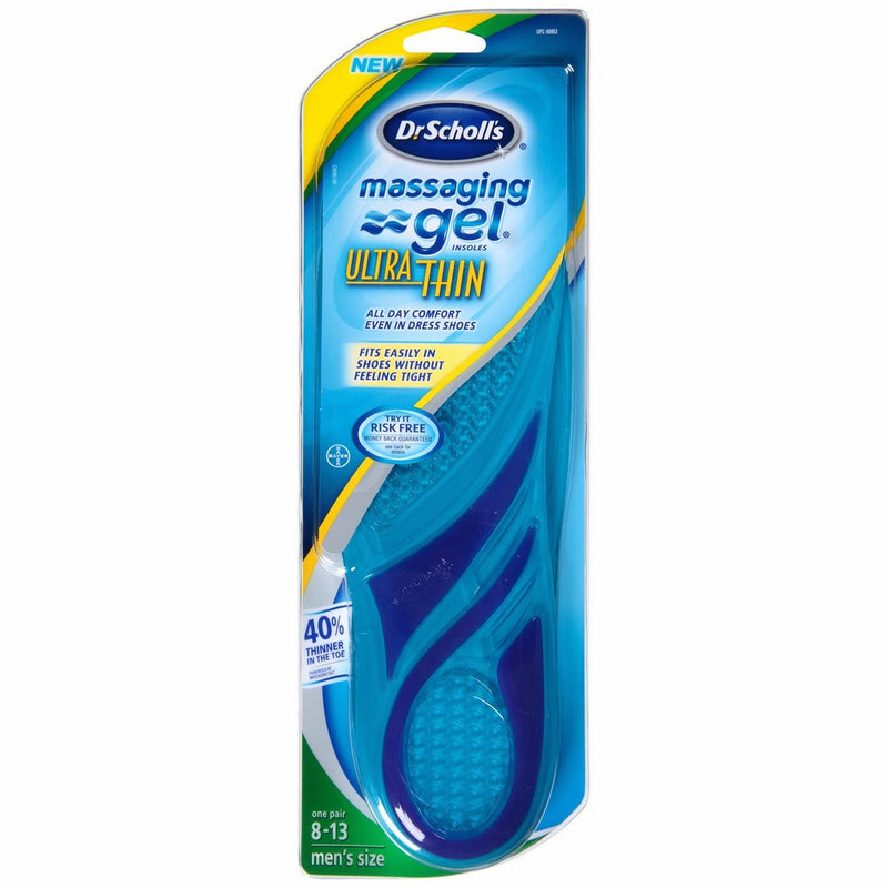 Dr. Scholl's Massaging Gel Ultra-Thin Insoles, Men