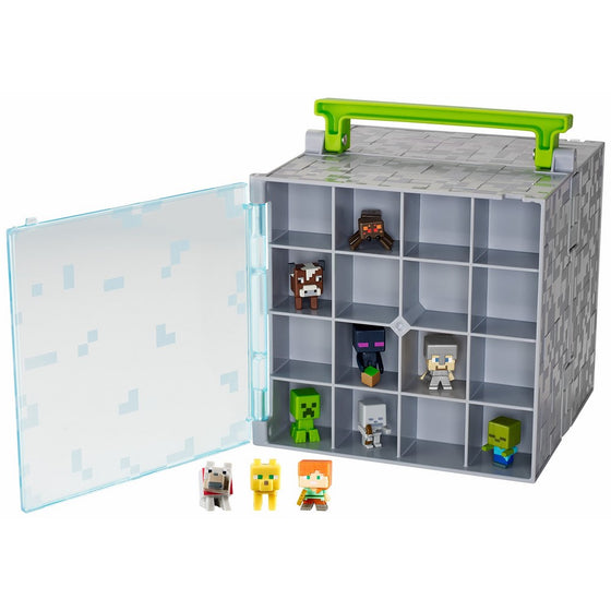 Mattel Minecraft Mini-Figure Collector Case with 10 Mini-Figures