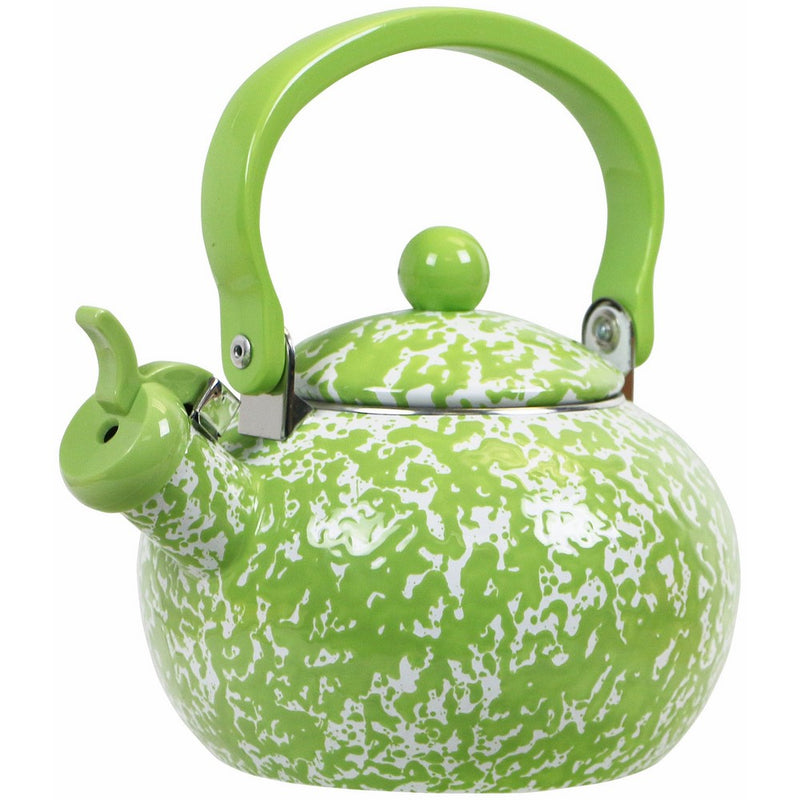 Calypso Basics by Reston Lloyd Whistling Teakettle, 2 quart, Lime Marble