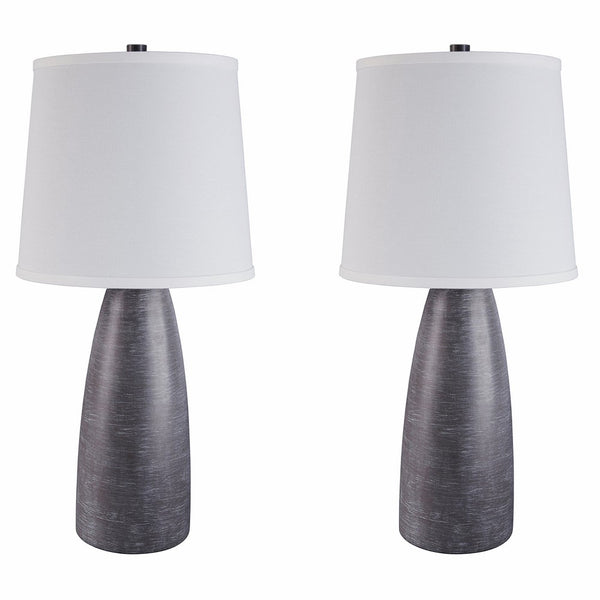 Ashley Furniture Signature Design - Shavontae Table Lamps - Set of 2 - Modern - Contemporary - Gray