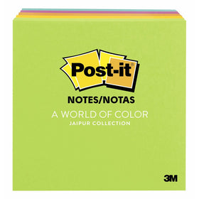 Post-it Notes, 3 in x 3 in, Jaipur Collection, 5 Pads/Pack (654-5UC)