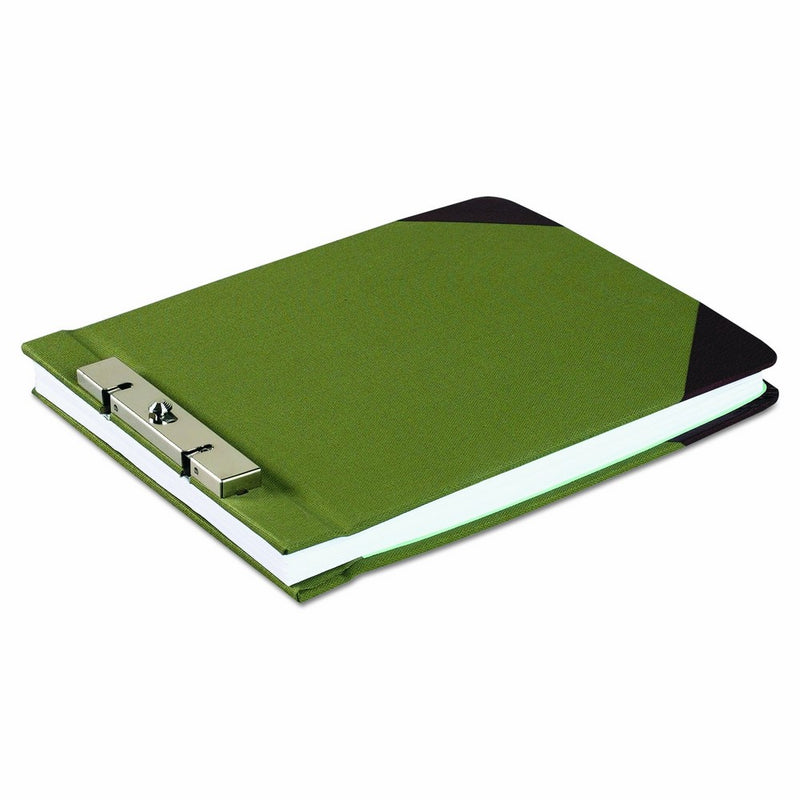 Wilson Jones Canvas Sectional StoragePost Binder For 8-1/2 X 11 Sheets, 2-3/4" Post Spacing, Green Canvas, W278-26A