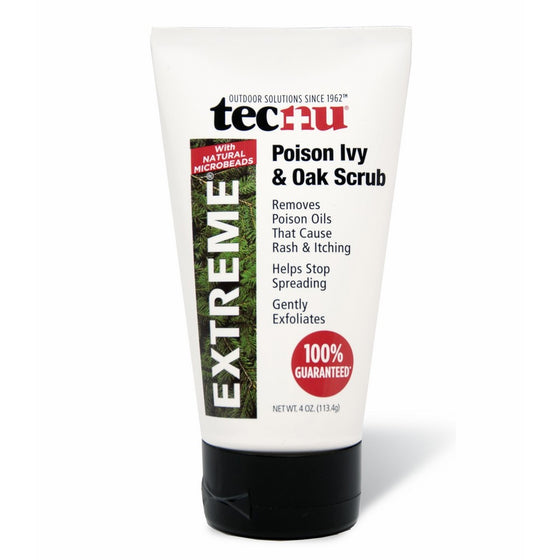 Tecnu Extreme Poison Ivy & Oak Scrub—Removes Toxin from Skin that Causes Poison Ivy and Poison Oak Rash, 4-ounce Tube