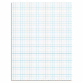 TOPS Cross Section Pad, 1 Pad, 4 Squares/Inch, Quadrille Rule, Letter Size, White, 50 Sheets/Pad, 1 Pad (35041)
