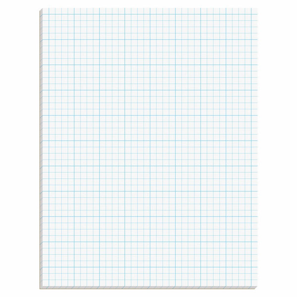 TOPS Cross Section Pad, 1 Pad, 4 Squares/Inch, Quadrille Rule, Letter Size, White, 50 Sheets/Pad, 1 Pad (35041)