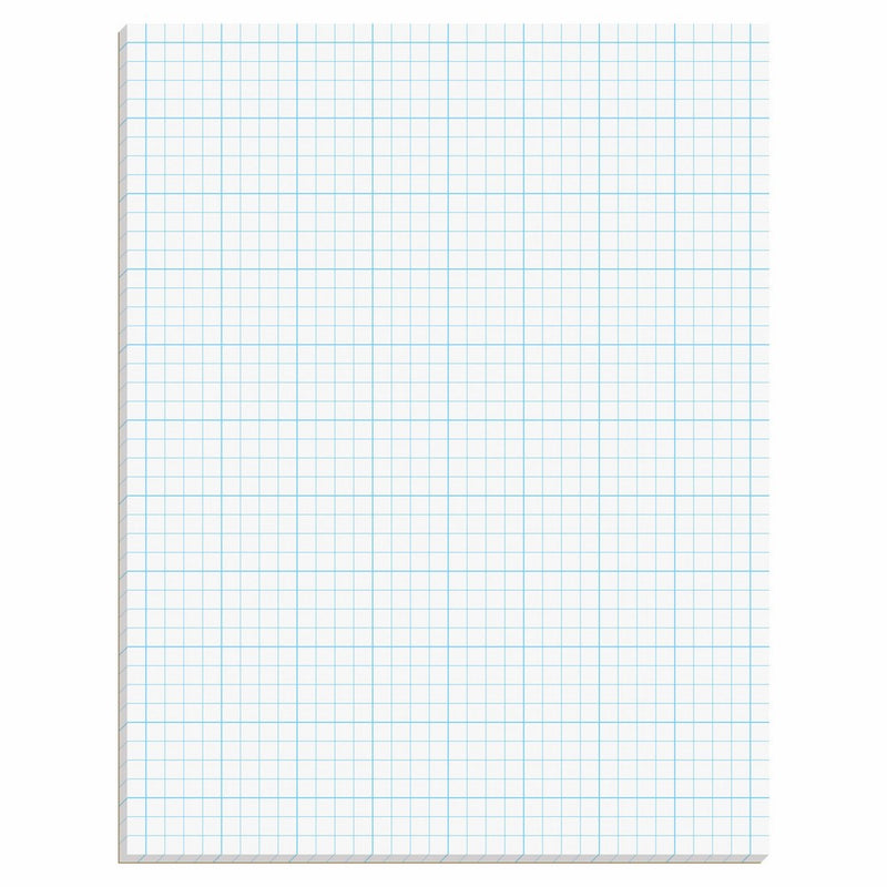 TOPS Cross Section Pad, 1 Pad, 4 Squares/Inch, Quadrille Rule, Letter Size, White, 50 Sheets/Pad, 1 Pad (35041)