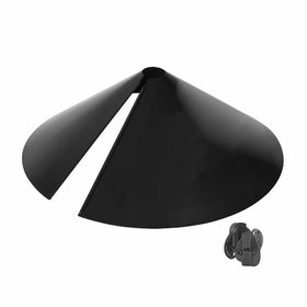 Squirrel-X Squirrel Baffle for Bird Feeders, 18-Inch Steel Wrap Around, Black, 38023