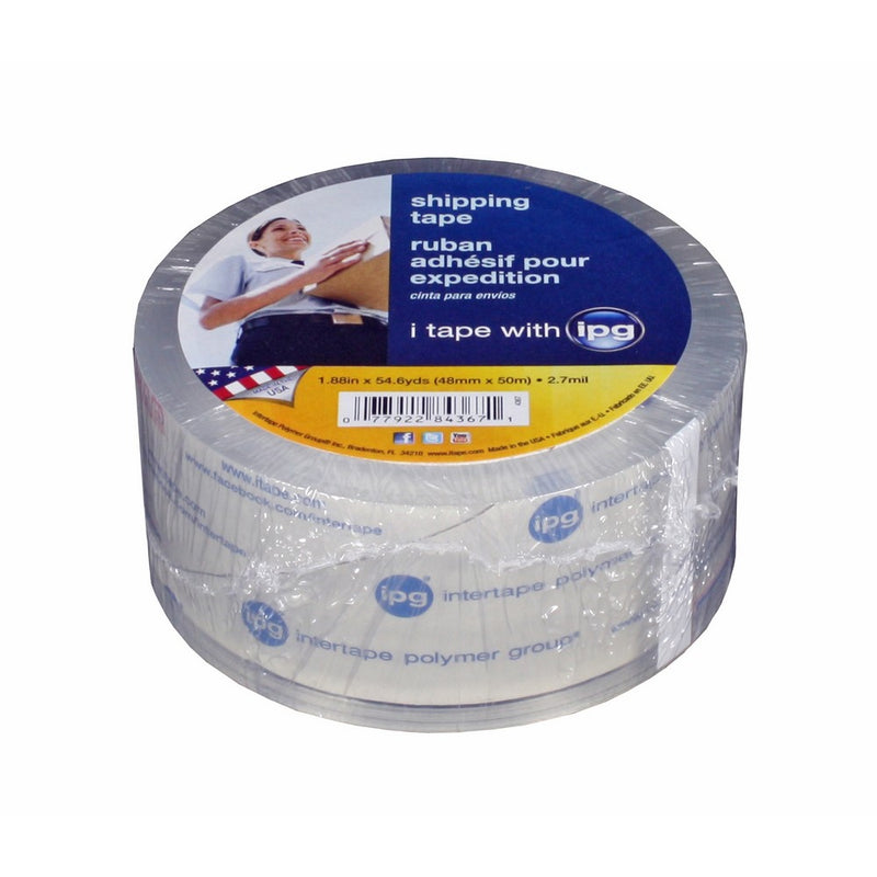 Intertape Polymer Group 913784367291CTTC Premium Acrylic Shipping Tape, 2.7-Mil 1.88-Inch by 54.6-Yard, Clear