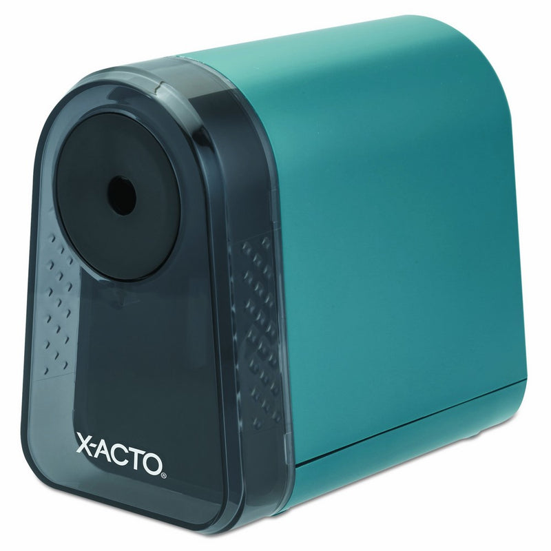ELMERS X-Acto Mighty Mite Electric Pencil Sharpener, Mineral Green, 1 Unit (19500)