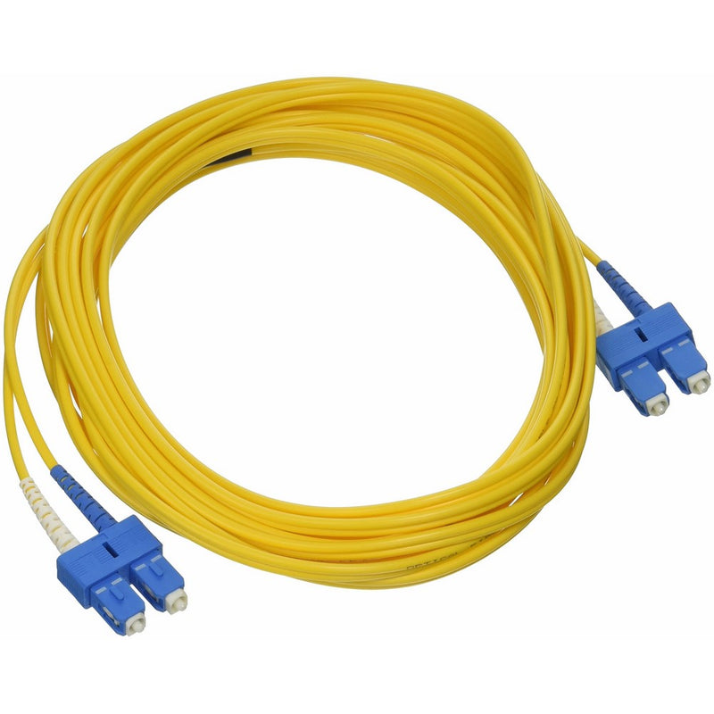 C2G/Cables to Go 16816 SC-SC 9/125 OS1 Duplex Single-Mode PVC Fiber Optic Cable (5 Meters,Yellow)