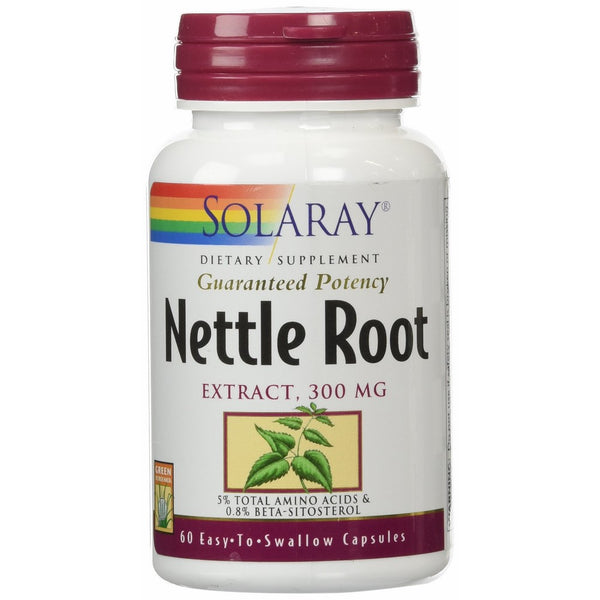 Solaray Nettle Root Extract Supplement, 300mg, 60 Count