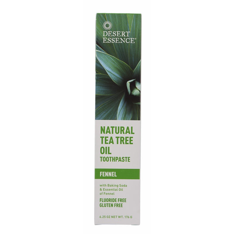 Desert Essence Natural Tea Tree Oil Fennel Toothpaste - 6.25 oz