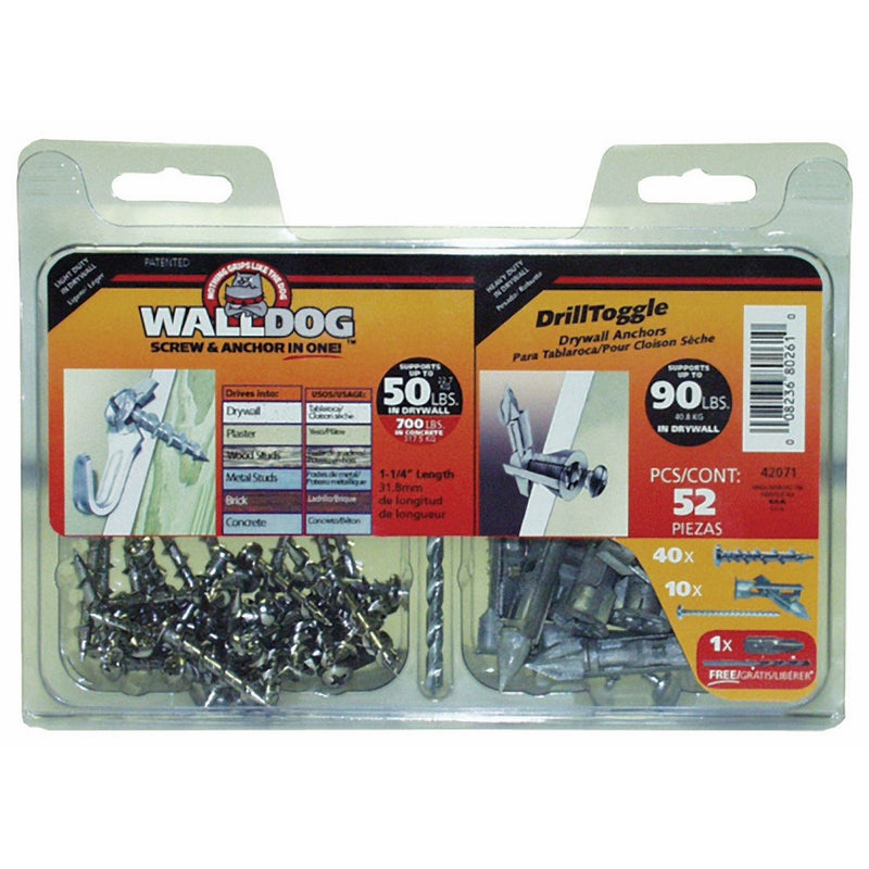 The Hillman Group 42071 WallDog and Drill Toggle Combo