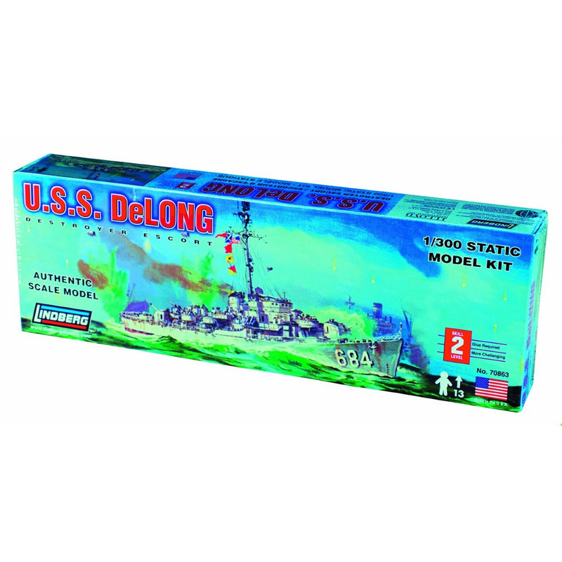 Lindberg U.S.S. DeLong Destroyer Escort Building Kit