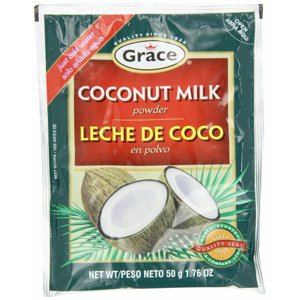 Grace Coconut Milk Powder Envelope, 1.76-Ounce (50g)(Pack of 12)