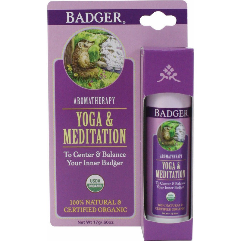 Badger Yoga and Meditation Aromatherapy Balm - .6 oz Stick