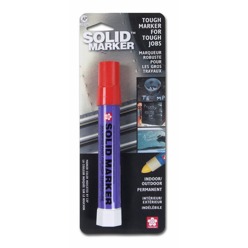 Sakura Solidified Paint Solid Marker, 14 to 392 Degrees F, Red