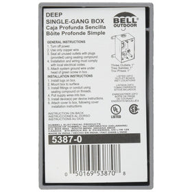 Hubbell-Bell 5387-0 Weatherproof Box, 4-1/2-Inch X 2-3/4-Inch