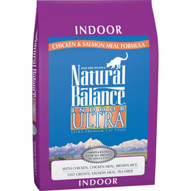 Natural Balance Indoor Ultra Chicken Meal & Salmon Meal Formula Dry Cat Food, 15-Pound