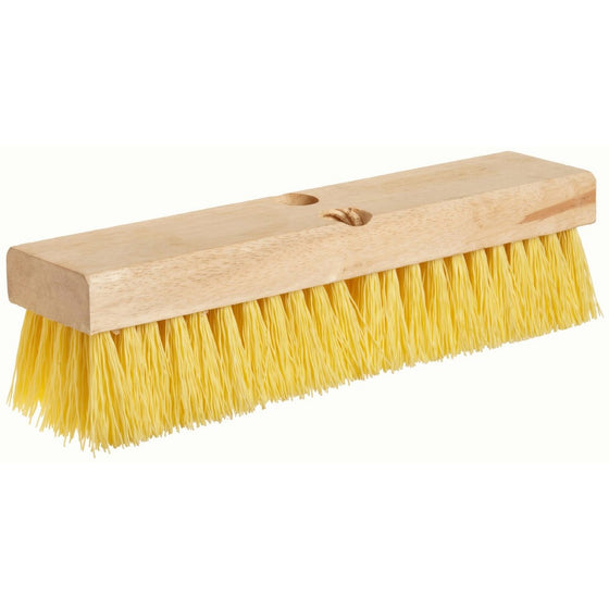 Weiler 44438 12" Block Size, 6 X 20 No. Of Rows, Wood Block, Polypropylene Fill, Deck Scrub Brush