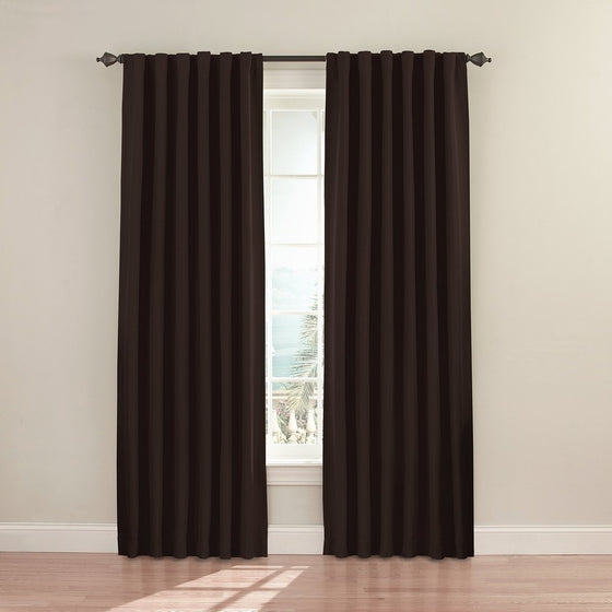 Eclipse 11353052X084ES Fresno 52-Inch by 84-Inch Blackout Single Window Curtain Panel, Espresso