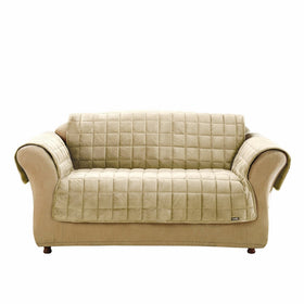Sure Fit Deluxe Pet Cover- Loveseat Slipcover- Ivory (SF39454)