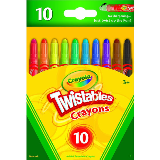 Crayola 52-9715 Mini Twistables Crayons 10 PACK