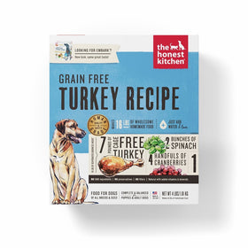 Honest Kitchen The Human Grade Dehydrated Grain Free Turkey Dog Food, 4 lb - Embark