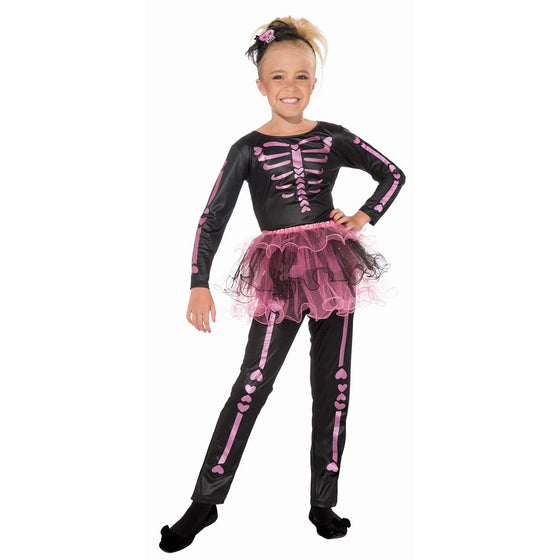 Forum Novelties Skeletina Child Costume, Large