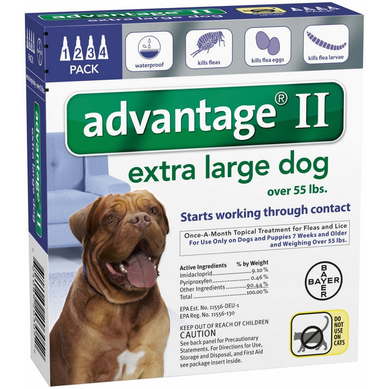 Bayer Animal Health Advantage II Extra Large Dog 4-Pack