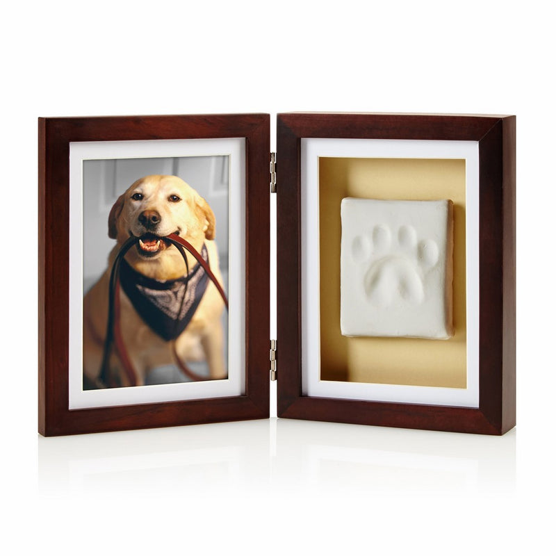 Pearhead Dog or Cat Paw Print Pet Keepsake Photo Frame With Pet Pawprint Imprint Kit