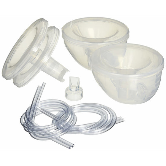 Freemie Collection Cups The Only Hands Free and Concealable Breast Pump Milk Collection System, Clear, 25/28 mm Funnels