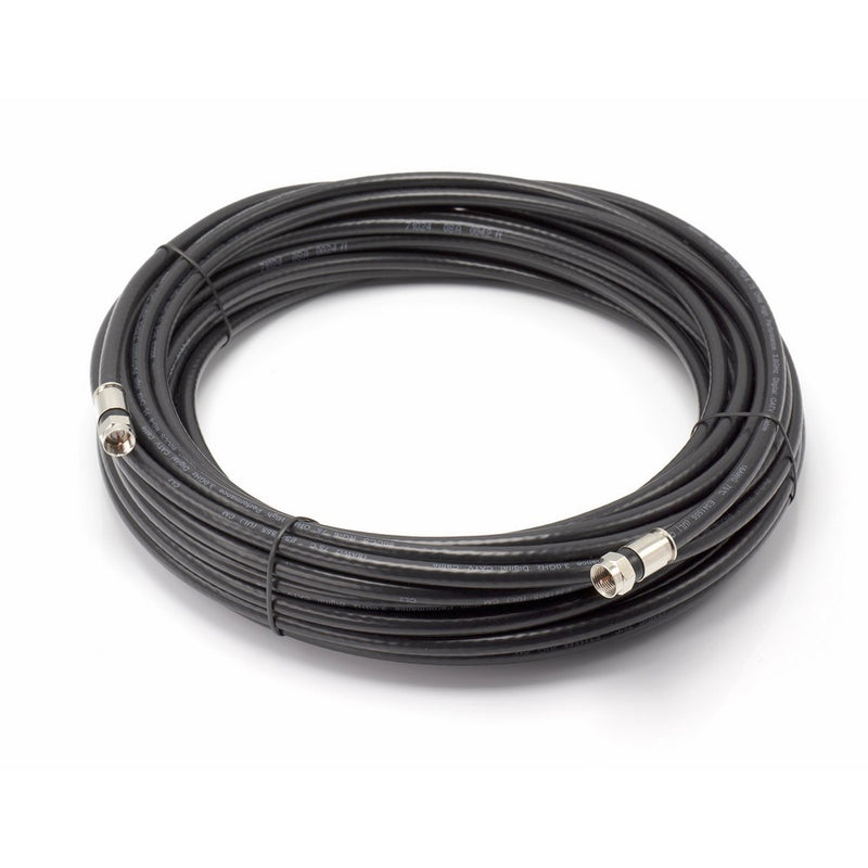 THE CIMPLE CO 100' Feet, Black RG6 Coaxial Cable (Coax Cable), Made in the USA, with Compression Connectors, F81/RF, Digital Coax for Audio/Video, CableTV, Antenna, and Satellite, CL2 Rated, 100 Foot