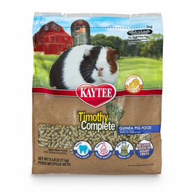 Kaytee Timothy Hay Complete Guinea Pig Food, 5-lb bag