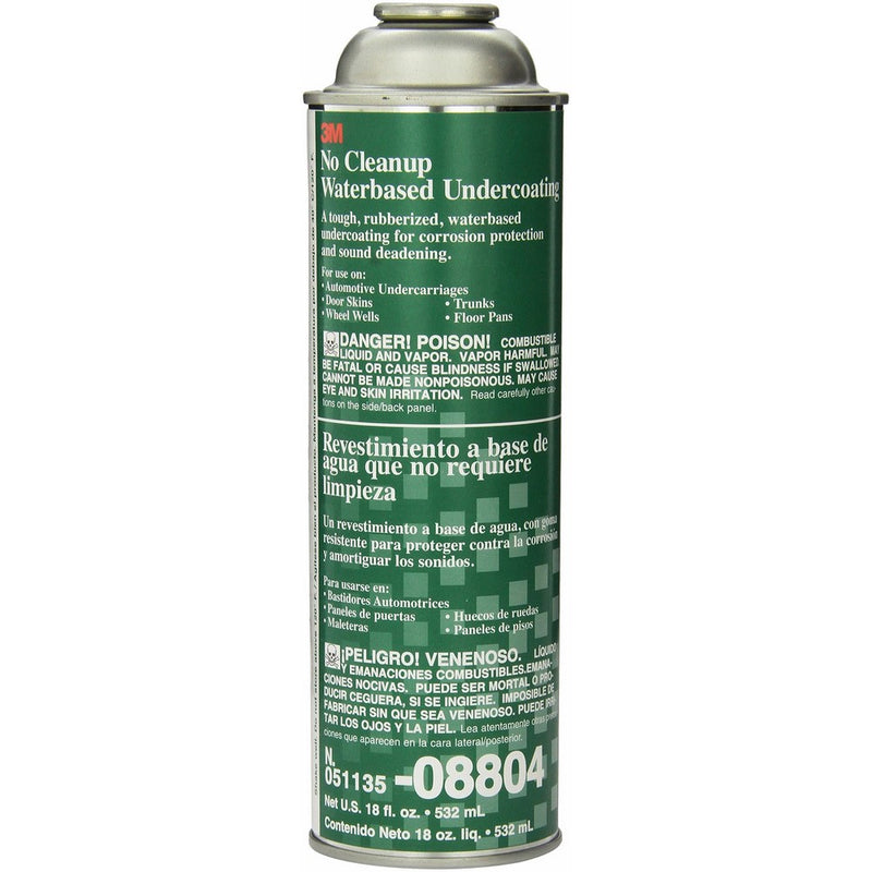 3M 08804 No Cleanup Waterbased Undercoating - 18 fl. oz.